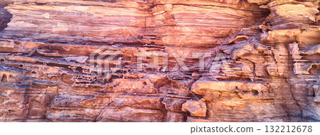 Scenic canyon landscape in the desert of South Sinai, Egypt Scenic canyon landscape in the desert of South Sinai, Egypt 132212678