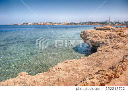 Red Sea from a beach in Sharm el Sheikh, Egypt 132212722