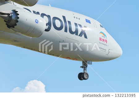 Cargolux Boeing 747-8F landing Cargolux Boeing 747-8F landing 132213395