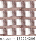 Vertical and horizontal brown lines. Abstract seamless watercolor pattern. Perfect for kitchen textiles and wallpaper, tablecloths and scarves 132214206