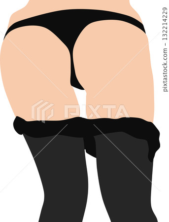 女人脫掉絲襪的腿插畫 132214229