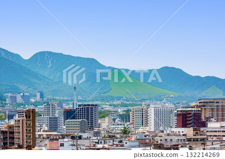 別府市區和鶴見山、扇山山脈 132214269