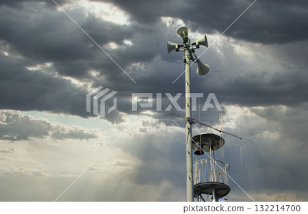 Disaster prevention broadcast speaker Disaster prevention broadcast speaker 132214700