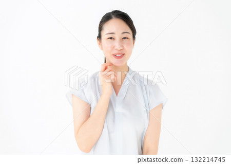 中年婦女，談話，微笑 132214745