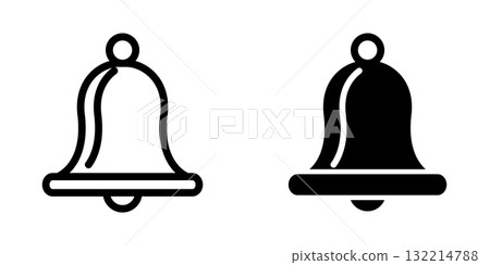 Bell icon design template 132214788