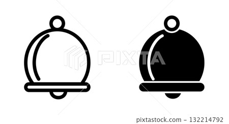 Bell icon design template Bell icon design template 132214792