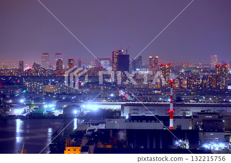 Night view of Makuhari from Chiba Port Tower Night view of Makuhari from Chiba Port Tower 132215756
