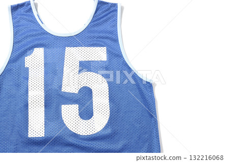 白色背景下拍攝的藍色圍兜 白色背景下拍攝的藍色圍兜 132216068