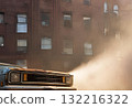 Thick smoke rising from the car engine.AI Generated 132216322