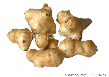Harvested Jerusalem artichoke 132216741