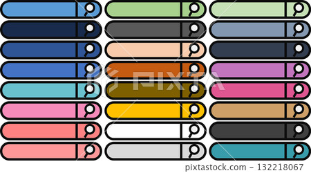 Search bar graphic material illustration set Search bar graphic material illustration set 132218067