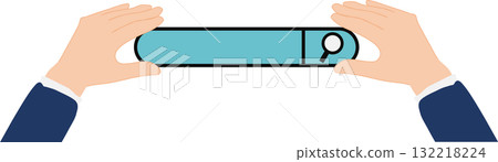 Illustration of searching keywords on a computer 132218224