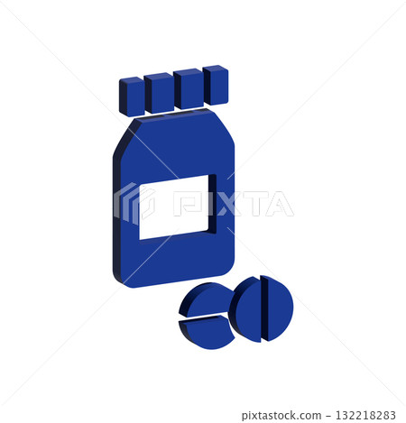 Medicine jar icon design template 132218283