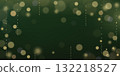 Dark green holiday background with gold bokeh lights effect 132218527