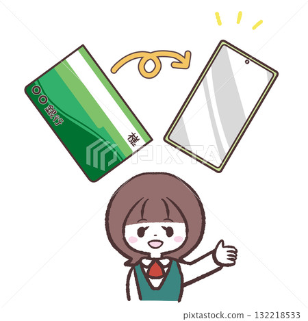 工作人員指導存摺數位化的插圖 132218533