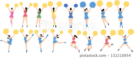 啦啦隊員插圖集 啦啦隊員插圖集 132218954