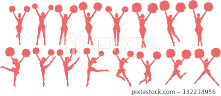 啦啦隊員插圖集 132218956