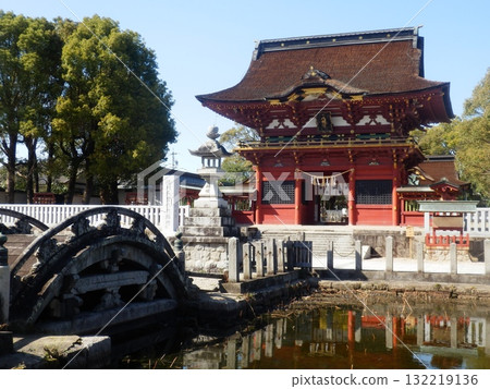 The grounds of Iga Hachiman Shrine in Okazaki City, Aichi Prefecture The grounds of Iga Hachiman Shrine in Okazaki City, Aichi Prefecture 132219136