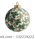 New Year's ball with a pattern and sparkles 132219222