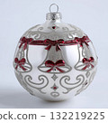 New Year's ball with a pattern and sparkles 132219225