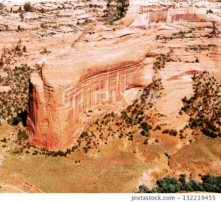 Surrounding Terrain, Cliffs, and Valley Canyon De Chelly Arizona Surrounding Terrain, Cliffs, and Valley Canyon De Chelly Arizona 132219455
