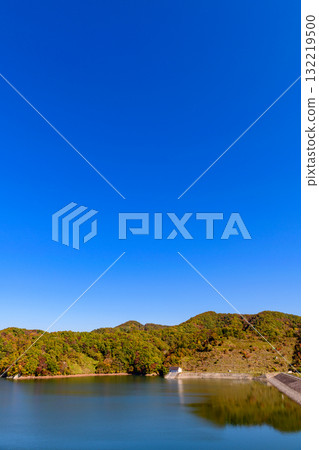 Autumn: Futatsuishi Dam in Miyagi Prefecture 132219500