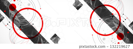 Abstract art background. Modern science or technology art elements. Wireframe surface illustration. Abstract art background. Modern science or technology art elements. Wireframe surface illustration. 132219627