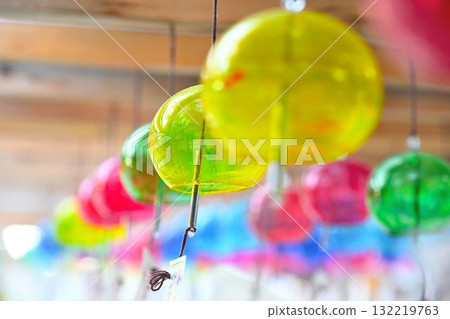 Wind chimes at Gosen Hachimangu Shrine (Niigata Prefecture) 132219763