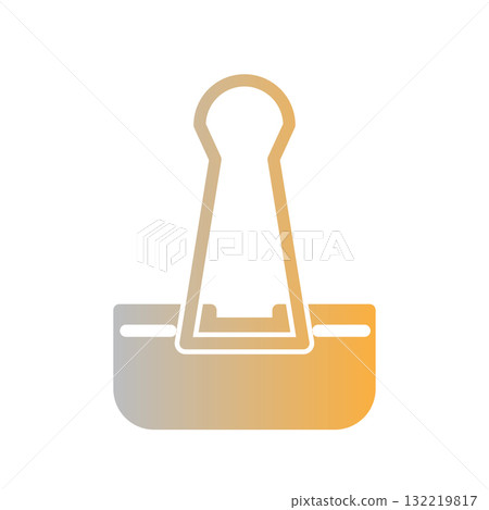 Paperclip icon design template Paperclip icon design template 132219817