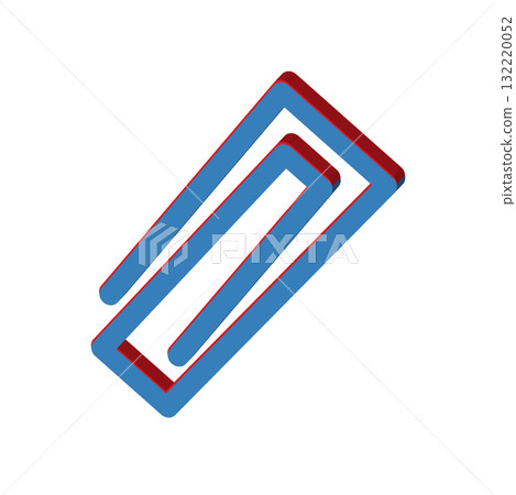 Paperclip icon design template Paperclip icon design template 132220052