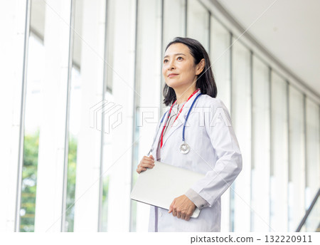 Senior female doctor working at the hospital Senior female doctor working at the hospital 132220911