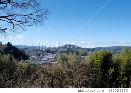 岐阜縣惠那市_從岩村歷史博物館停車場看到的景色_2025年1月 岐阜縣惠那市_從岩村歷史博物館停車場看到的景色_2025年1月 132221573