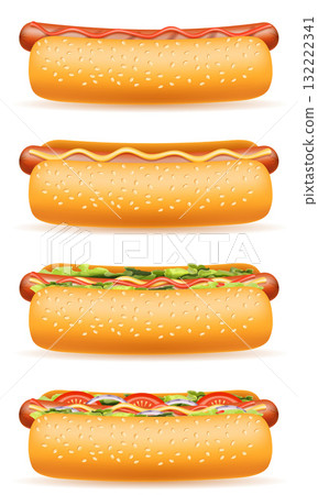hot dog sausage in a bun cartoon stock vector illustration isolated hot dog sausage in a bun cartoon stock vector illustration isolated 132222341