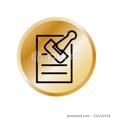 Paperclip icon design template Paperclip icon design template 132222416