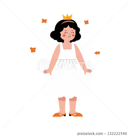 Cartoon Princess Illustration 132222540