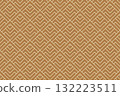 Abstract geometric pattern. A seamless vector background. Golden and brown ornament. Graphic modern pattern. Simple lattice graphic design 132223511