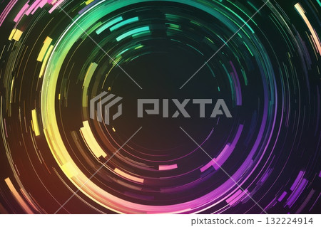 Abstract Glowing Circular Pattern with Overlapping Elements in Bright Colors for Creative and Modern Designs Abstract Glowing Circular Pattern with Overlapping Elements in Bright Colors for Creative and Modern Designs 132224914