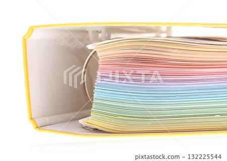 file folder with documents and papers file folder with documents and papers 132225544