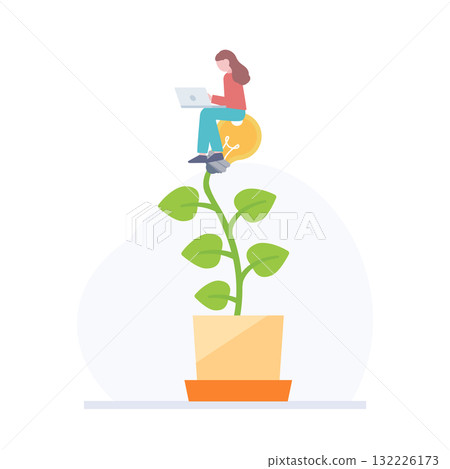 Business personal growth illustration Business personal growth illustration 132226173