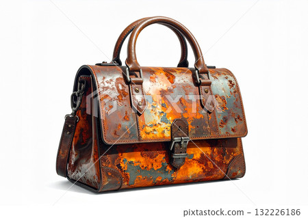 Women's handbag made of rusty iron 132226186