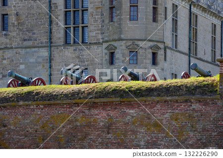 Cannons in Kromborg castle know as hamlet shakespeare legend fortress 132226290