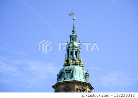 Detail of tower of Kromborg castle know as hamlet shakespeare legend fortress 132226318