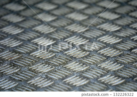 detail of antislip metal floor 132226322
