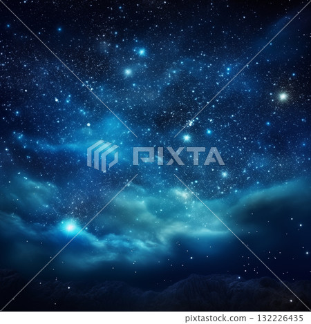 Dark magical night sky with bright star constellation. Cosmic background Dark magical night sky with bright star constellation. Cosmic background 132226435
