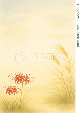 Cluster amaryllis series: Pampas grass and cluster amaryllis 132226821