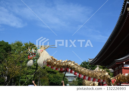 Golden Dragon Dance at Sensoji Temple, Tokyo 132226993