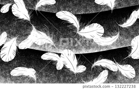Falling fallen angel wings, cartoon material Falling fallen angel wings, cartoon material 132227238