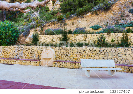 Stone water well in Mediterranean area 132227497