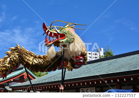 東京淺草寺金龍舞 132227557