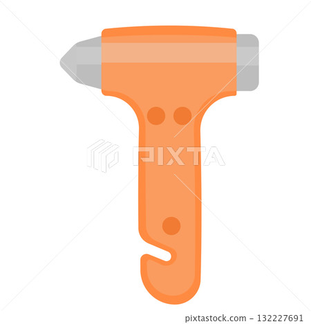 Illustration of an escape hammer Illustration of an escape hammer 132227691